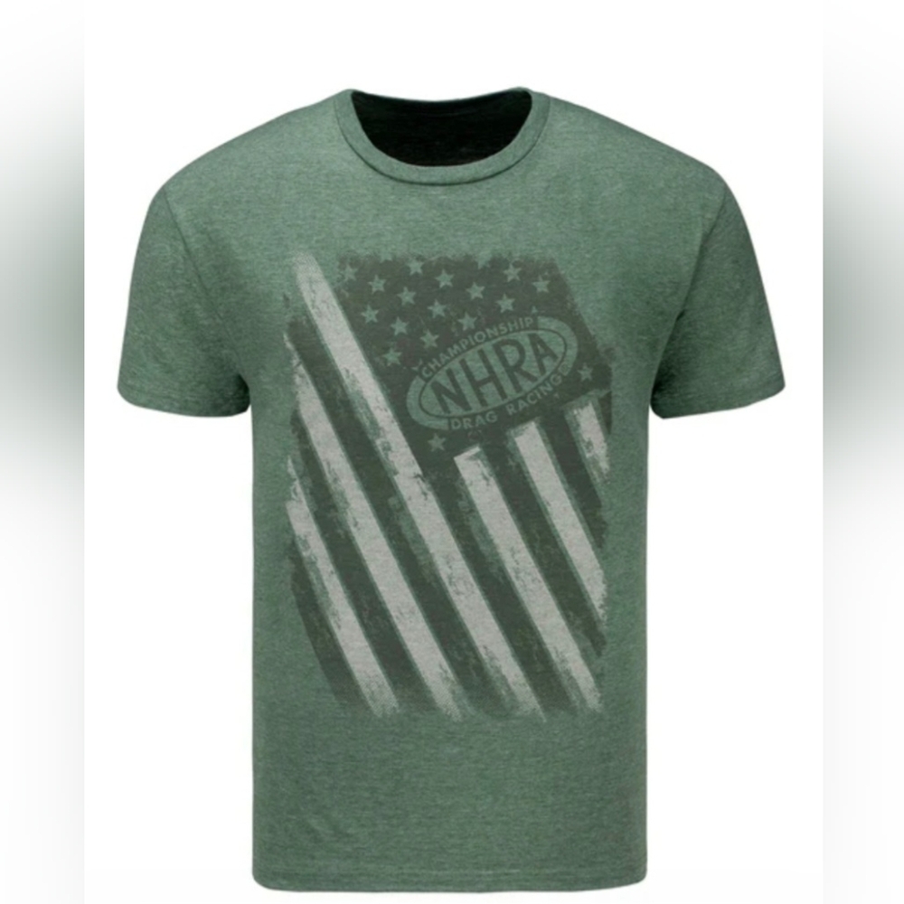 NHRA National Hot Rod Association Green Graphic T-Shirt
